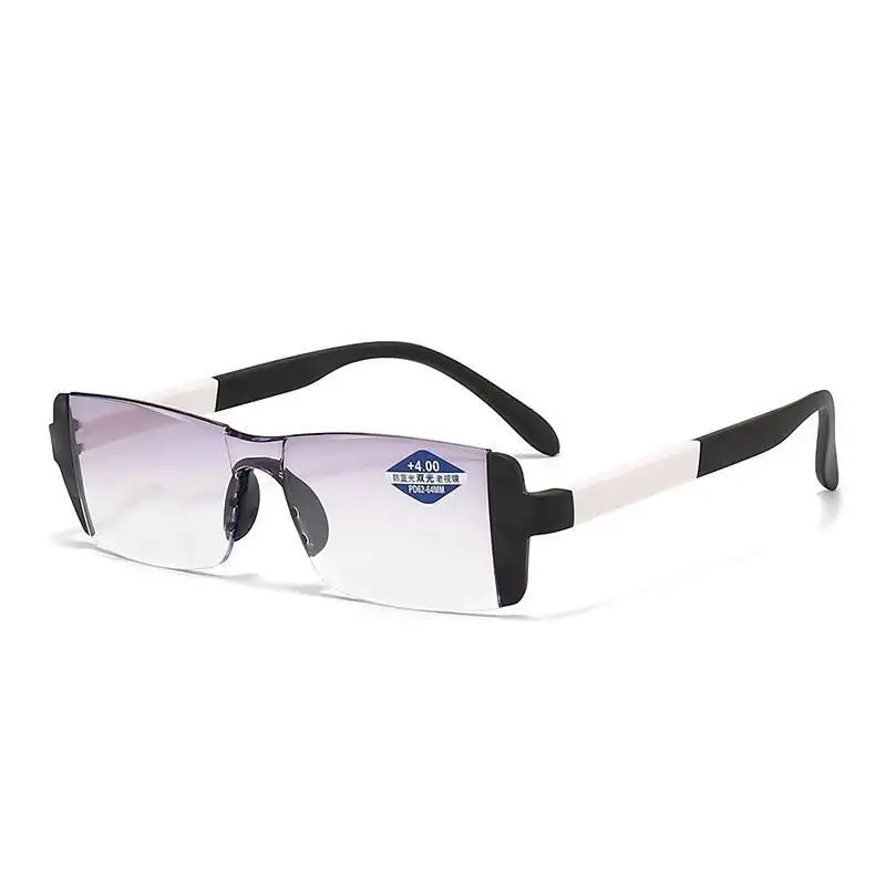Fashion Bifocal Anti-Fatigue Men's High-Definition Anti-Blue Light Reading Glasses