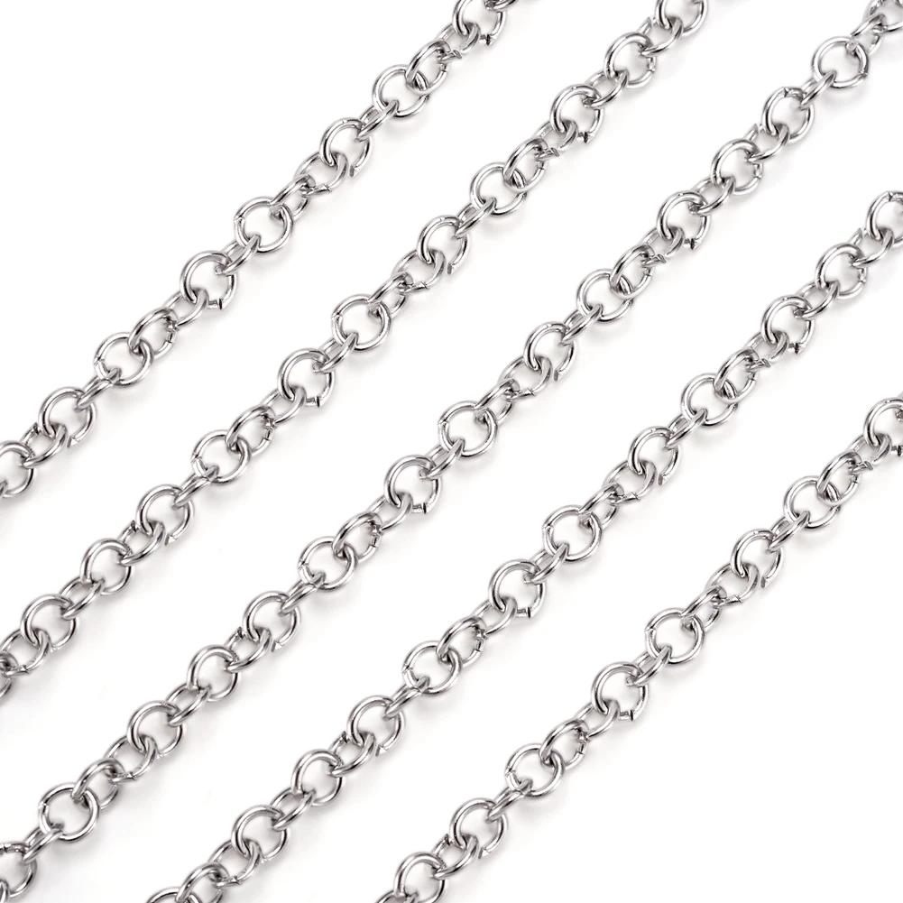 10m-304-Stainless-Steel-Rolo-Chains-Belcher-Chain-Link-Chain-Unwelded ...