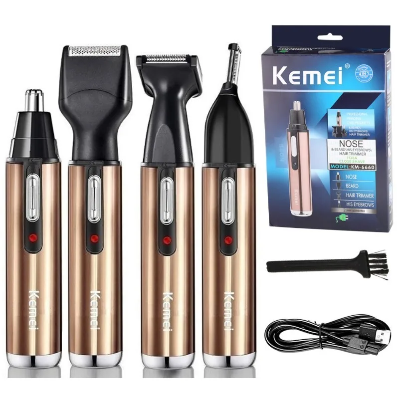 

Original all in one rechargeable nose hair trimmer beard grooming for men eyebrow hair removal nose ear shaver cut cleaner