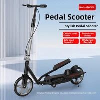 Trottinette pour adultes, Scooter de mobilité, Vélo à deux roues, Vélo pliant à deux roues, Trottinette à pédales pour trajets sur campus 3