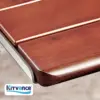18" Folding Teak Shower Seat Wall Mounted-Teak Folding Shower Bench Wall Mounted, Teak Shower Seat Bench for Inside Shower, Wall 3