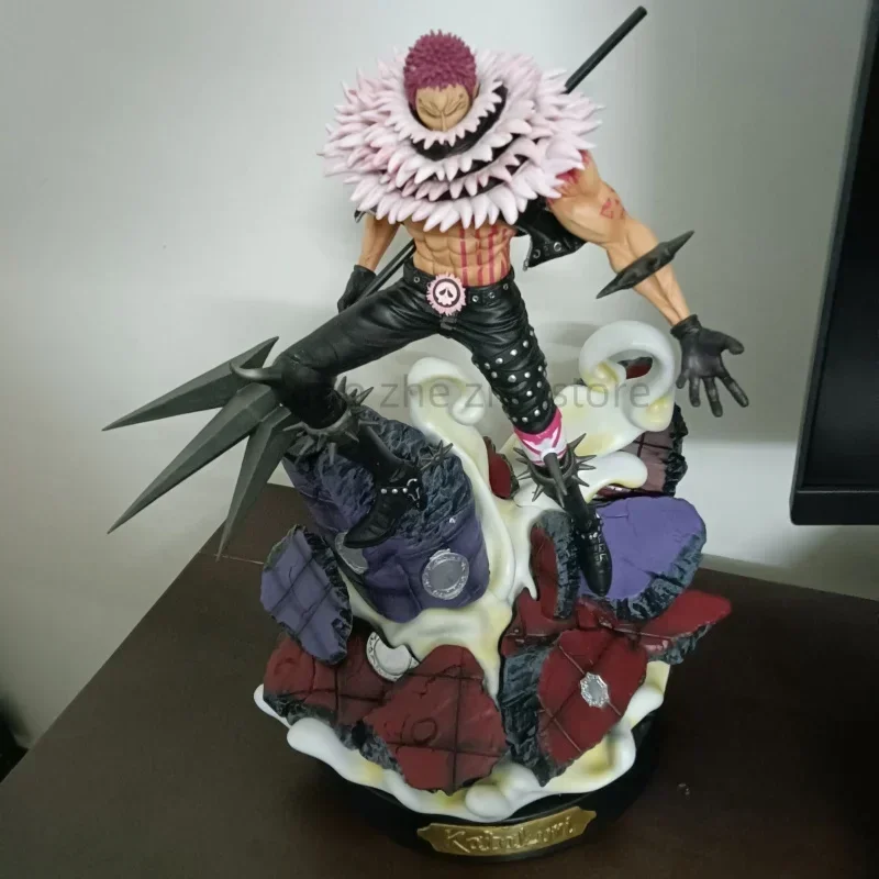 

One Piece Anime Figure King Of Artist Charlotte Katakuri Pvc Action Figure Collectible Model Toy Gift Toys For Children 37cm