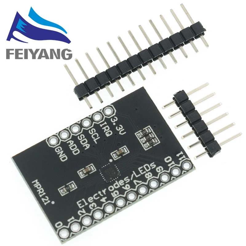 SAMIROB MPR121 Breakout V12 Kapazitives Touch-Sensor-Controller-Modul I2C-Tastatur-Entwicklungsboard für Arduino – Detail 3