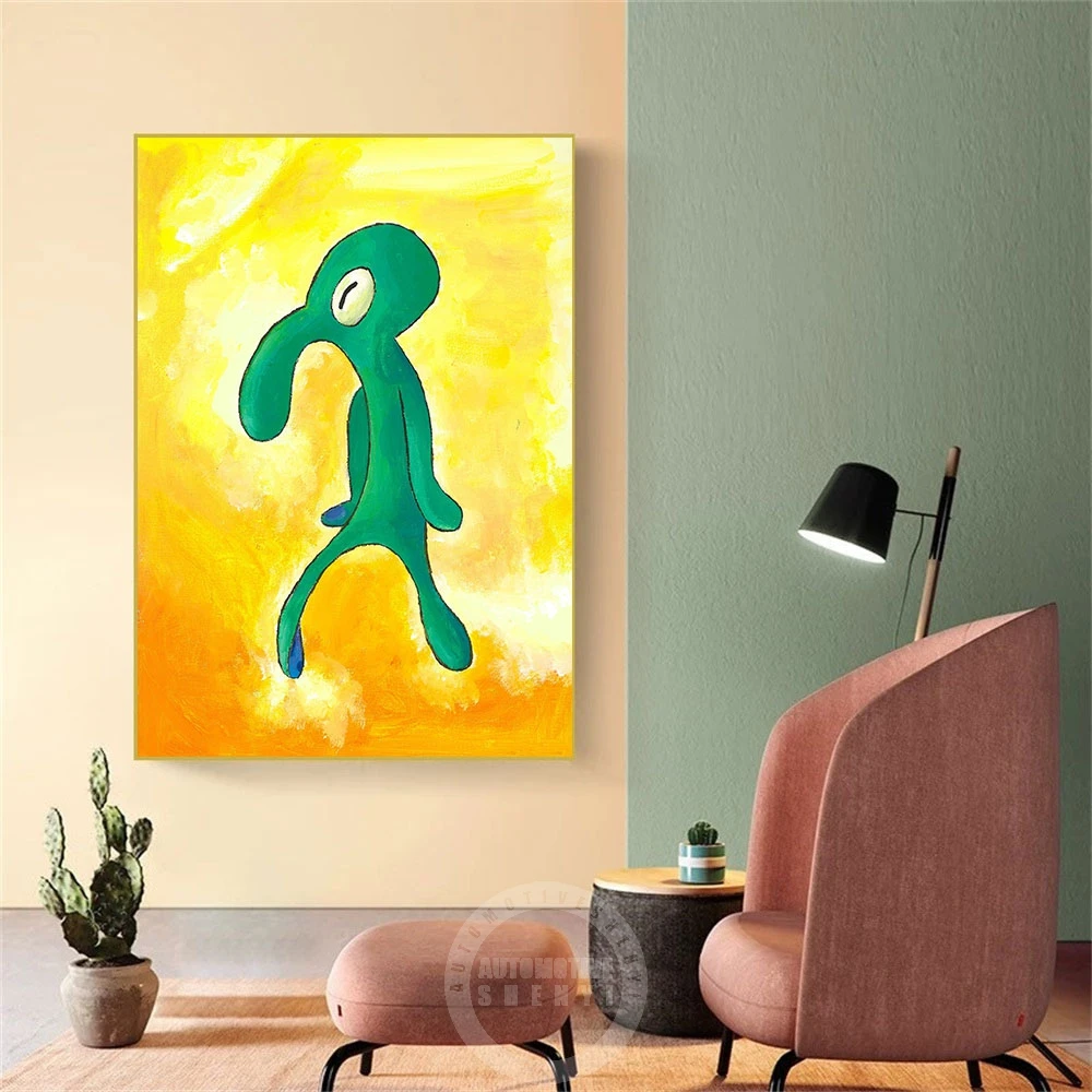 Spongebob Bold And Brash Squidward Painting Metal Pri vrogue.co