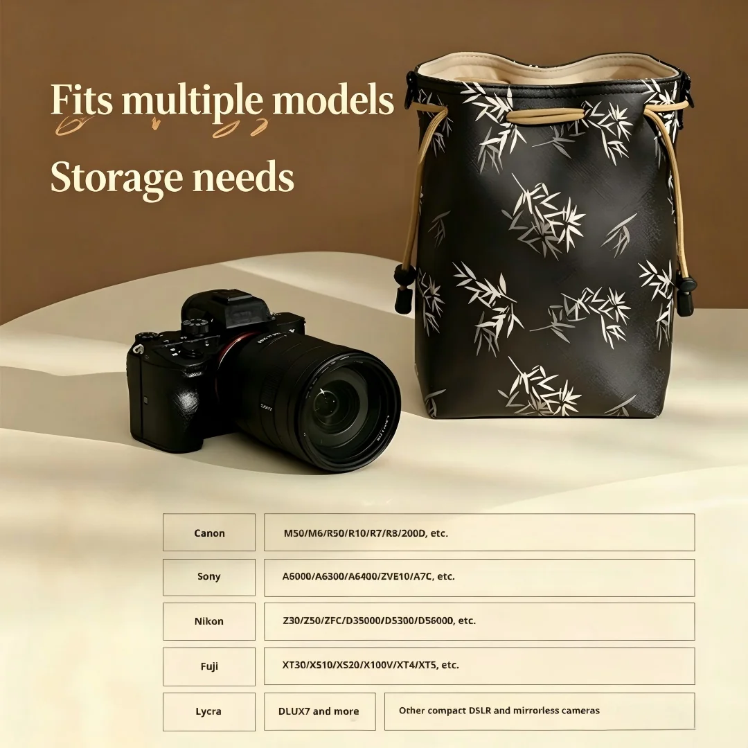 Nuovo Zaino Porta Fotocamera per Canon R50 G7X Mark II Fujifilm XT5 X30 XS20 Sony ZV-E10 Nikon e Accessori per Fotocamere Mirrorless - immagine 6