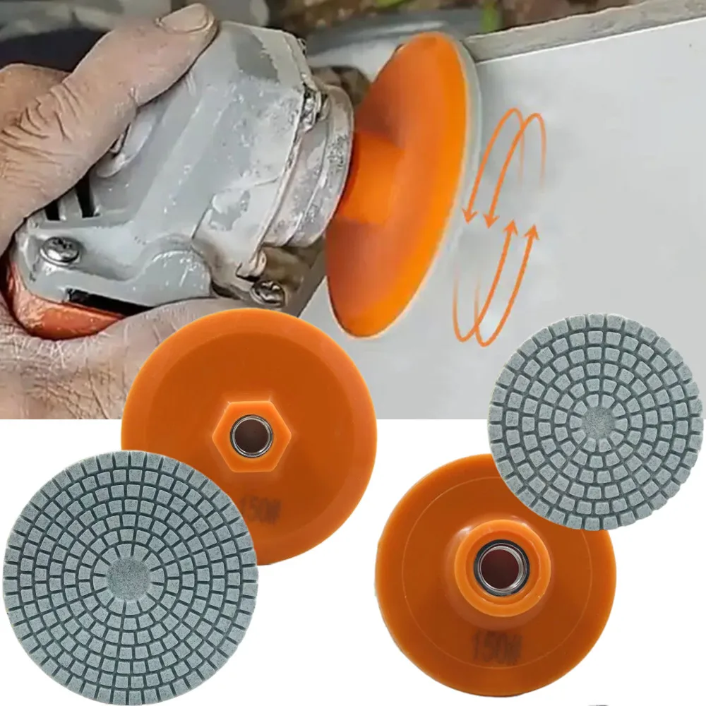 1 2 Pi ces 80 100mm 3 4 Pouces Tampon De Polissage Humide Sec Disque De 