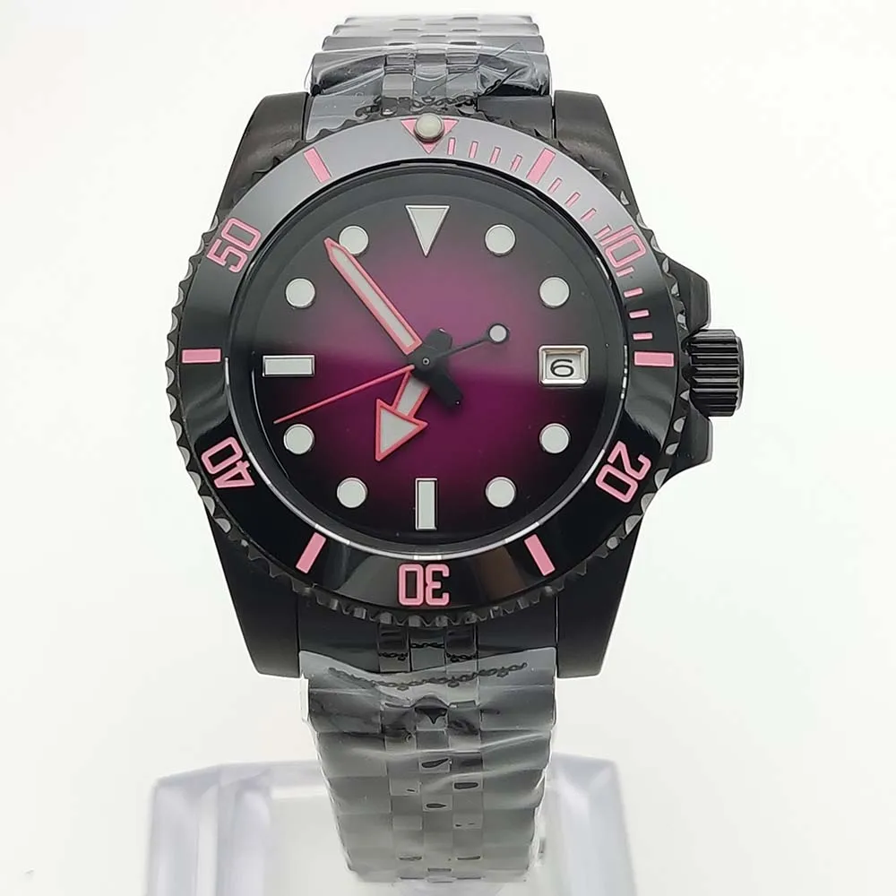 التلقائي ساعات آلية للرجال موضة التدرج اللون ساعة...