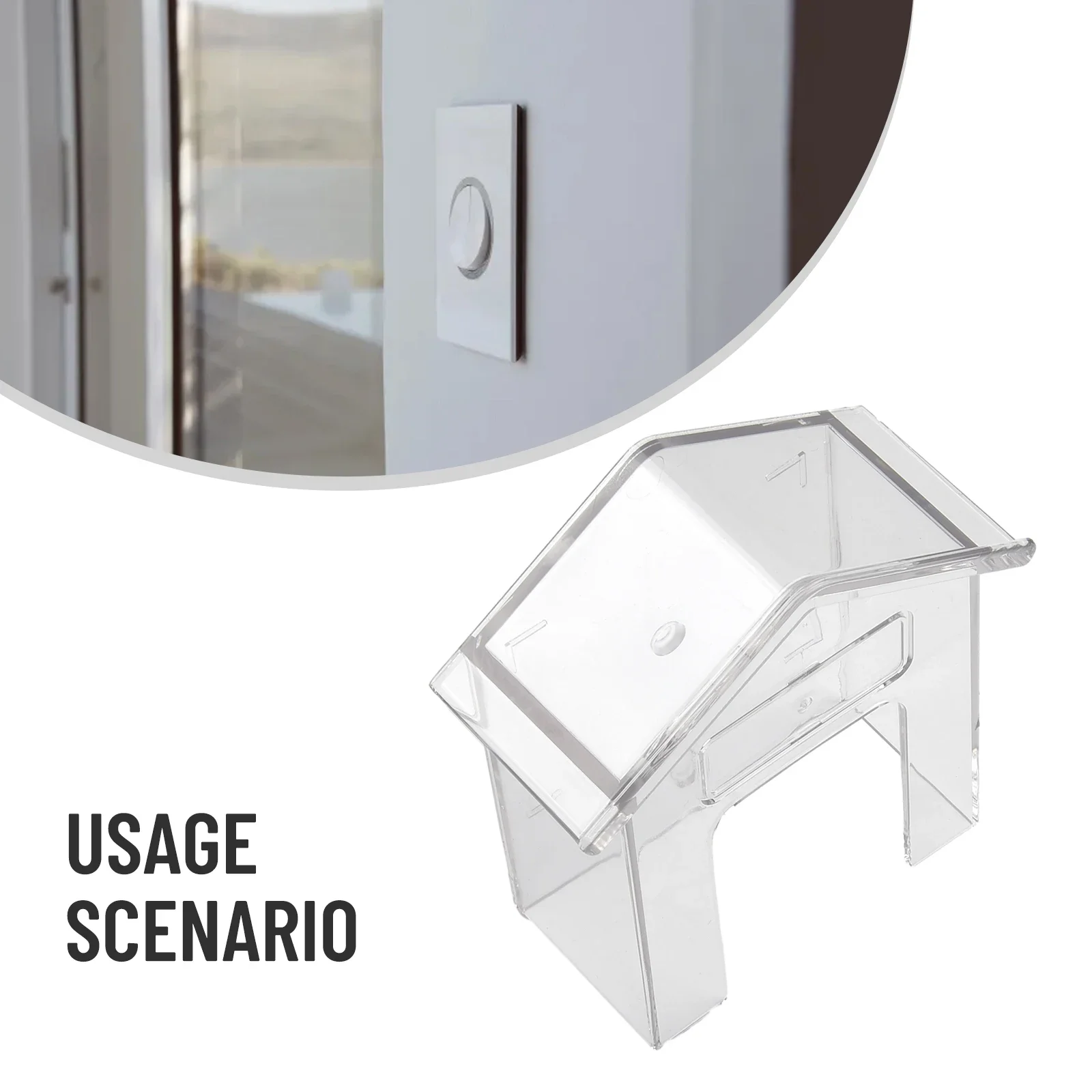 Waterproof Case for Wireless Doorbell Access Control Rain Cover Protective Box Door Bell Ring Transparent Waterproof Case wireless doorbell cover