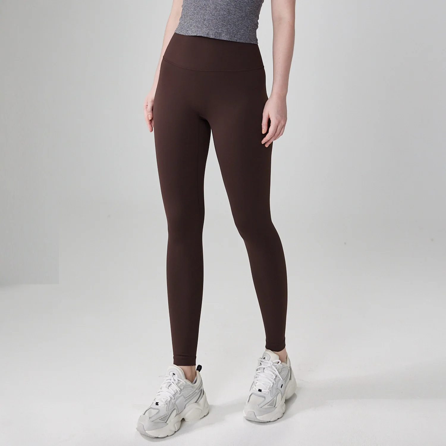 Solid Color soft Women Sport Pant Tight Butter High Waist Yoga Legging Athletic Gym Comprehensive Training Jog Back Waist Pocket 3