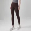 Solid Color soft Women Sport Pant Tight Butter High Waist Yoga Legging Athletic Gym Comprehensive Training Jog Back Waist Pocket 3