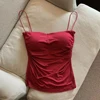 Sophisticated Girls Pleated Halter Crop Top Summer Versatile Soft and Breathable Girls Camisoles Girls Daily Wear Underwears 5