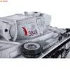 1/16 2.4G Heng Long 7.0 Panzer III H RC FPV Tank 3849 360° Turret Gearbox Metal Barrel Smoke Unit BB Pellets Army Toys TH17371 4
