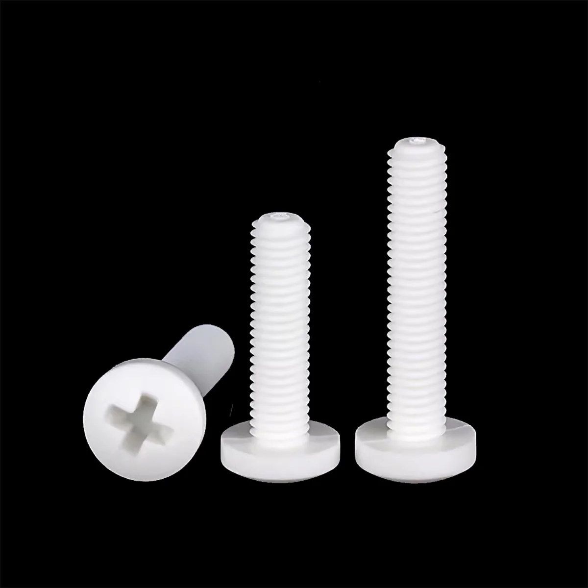 

M8M10 PP Polypropylene Cross Groove Pan Head Bolt Plastic Insulation Acid And Alkali Resistant Round Head Screw