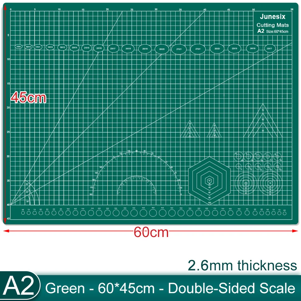 Precision Quilting Tools Professional Self-Healing Double Sided Rotary Cutting Mat 18 x 24