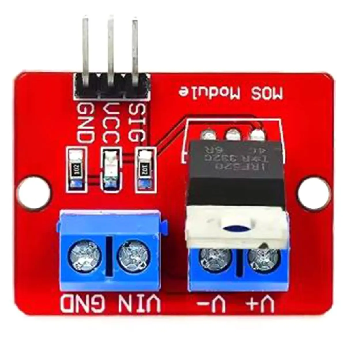(A23G) IRF520 MOSFET 드라이버 모듈 Arduino MCU ARM Raspberry Pi PWM용 0-24V 고전력 스위치 버튼 제어 보드