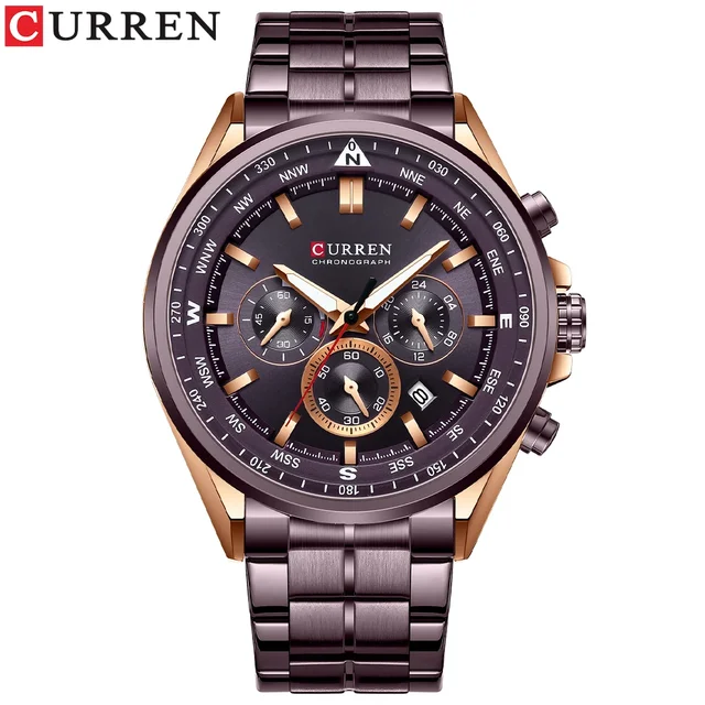 ساعات CURREN الفاخرة للرجال كاجوال رياضية 3