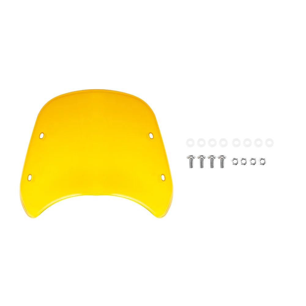 Universal 5-7'' Motorcycle Bike Windshield Windscreen Wind Deflector Cafe Racer For Honda Yamaha Suzuki Kawasaki