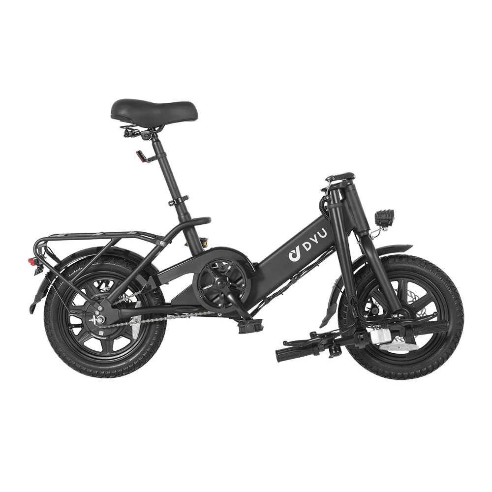 DYU C3 RTS Mini Electric Hybrid Folding Bike for Adults New Release with 36v Lithium Battery & down Tube Position