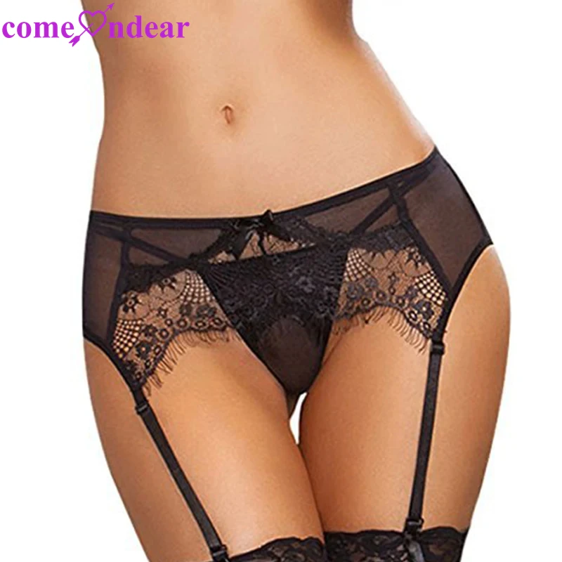 

Comeondear Lingerie Garter Underwear Plus Size 5XL Stocking Belts Strumpfband Ligueros Sexy Suspender Floral Lace Bridal Garters