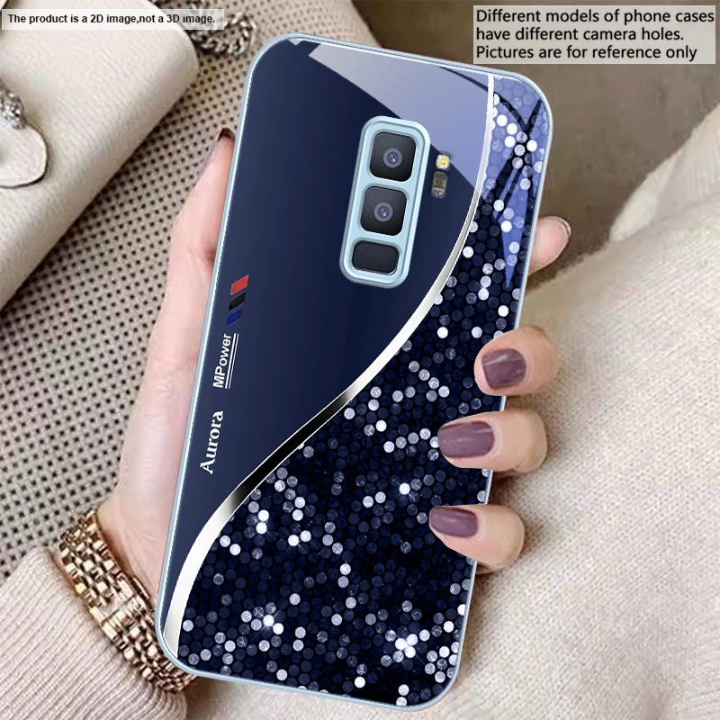Sleek Silver Metal Curve Glass Phone Case