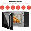 Countertop Digital Microwave Oven Unique "Cook & Crisp" Power Combo Touch Presets Digital Display Stainless Steel Handle 2