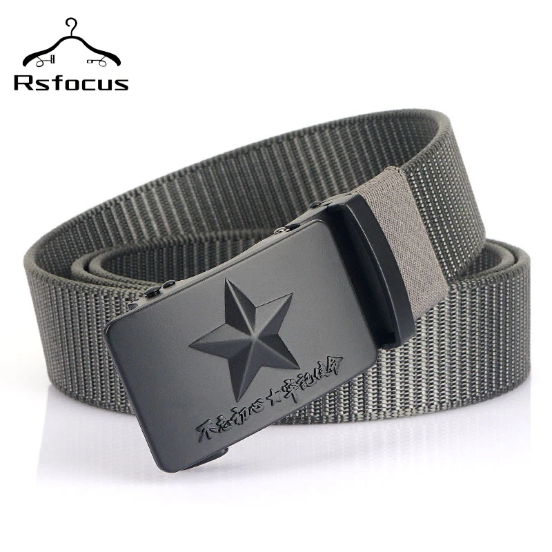 

Chinese Style Luxury Nylon Jeans Belt For Men High Quality Automatic Buckle Casual Adjustable Durable Male Belts Waistband R833