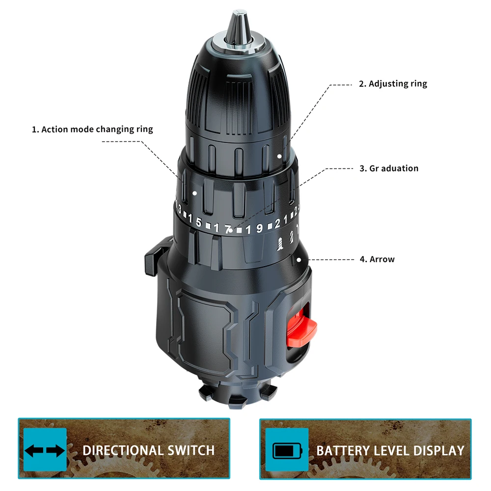 Brushless Electric Treasure Multitool Tools Screwdriver Electric Drill Polisher Reciprocating Saw Polisher Power Accessories 4