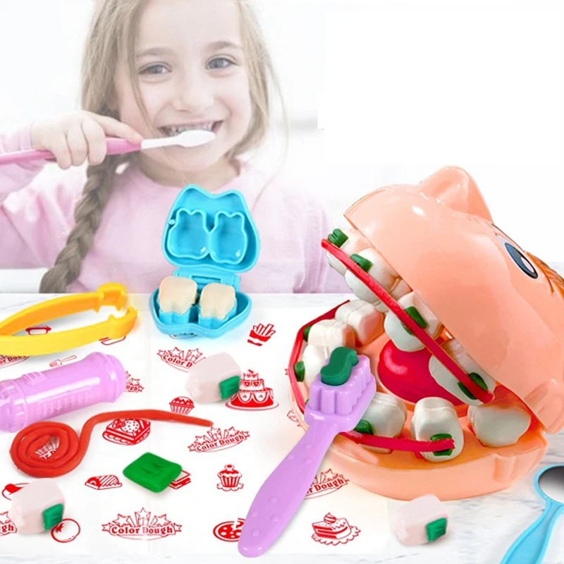 Color Clay 3D Dentist Mold Tool Set for Creative Playtime Engaging Fun Toys Children's Imaginative Learning Developmental Gifts 2
