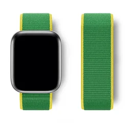 Nylon Loop Strap for Sport Pride Bracelet and Smartwatch Band (81 Brazil)