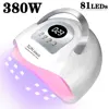 81 LEDs Professional Nail Dryer LED UV Lamp for Nails Gel Polish Dryer Light Nail Art Accessories Curing Gel Toe Nails 1