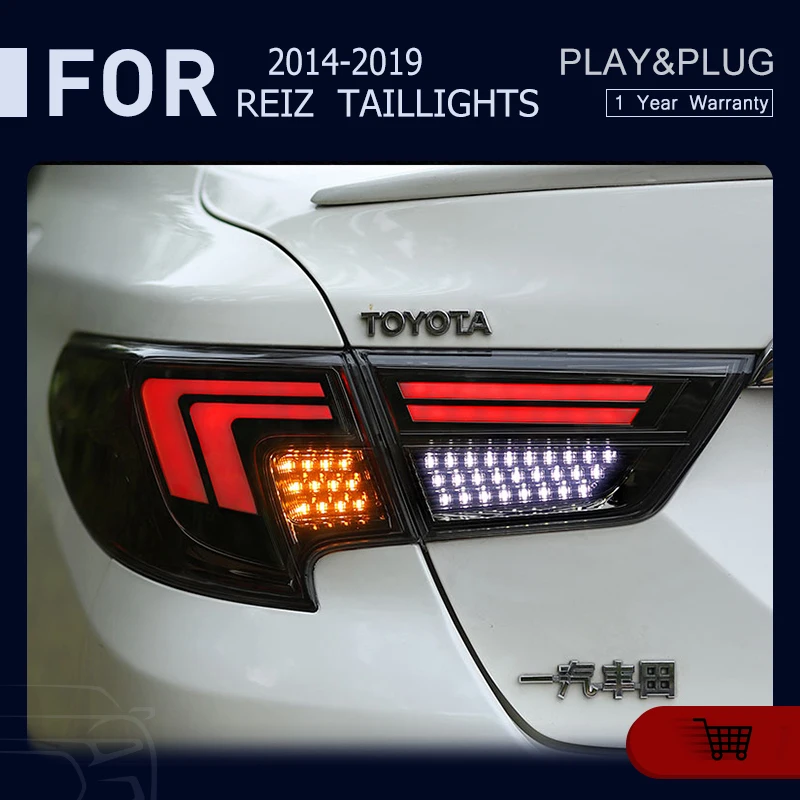 

Автомобильный Стайлинг для Toyota Reiz, задний фонарь 2013-2019, задний фонарь, задний фонарь, все аксессуары для заднего фонаря