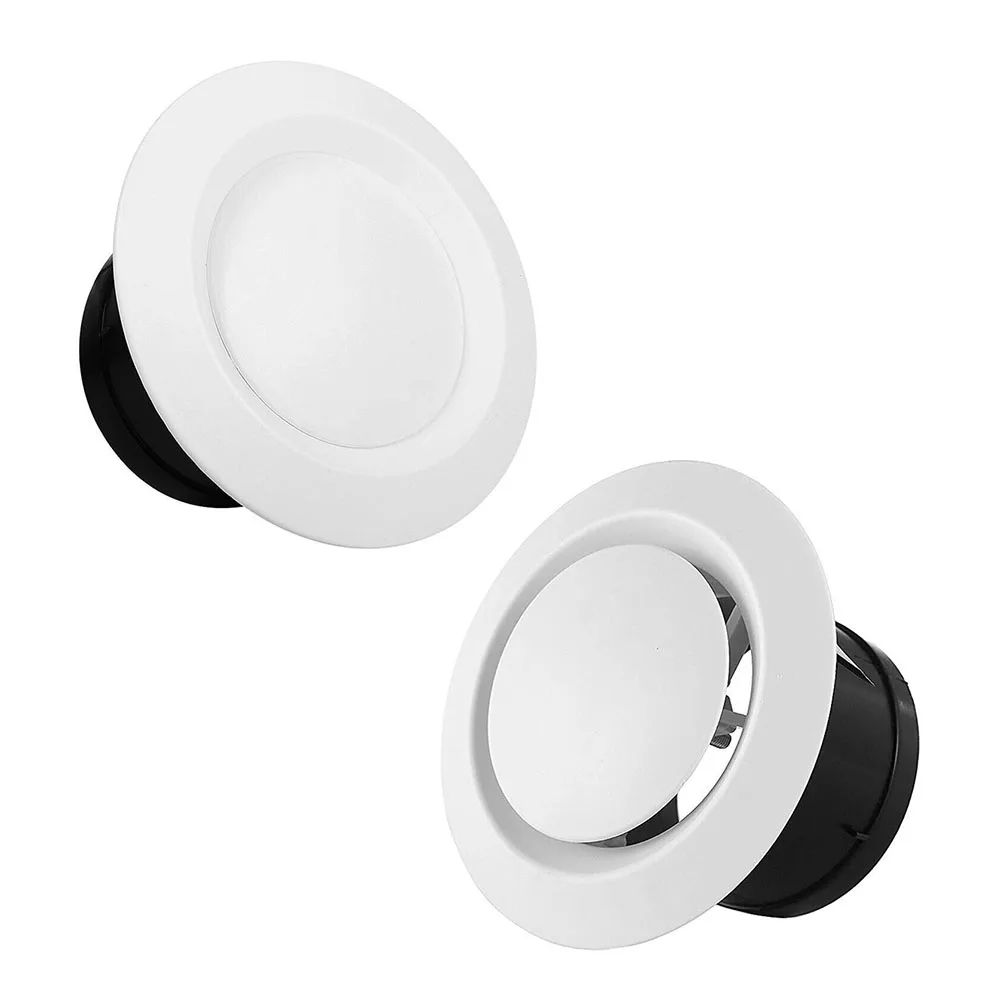 ABS Tuyere Ceiling Air Supply Mountable HOT AIR Vent Grille Cover Easy Diffuser Adjustable Air Volume Exhaust Hood 1pc