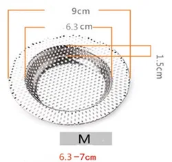 Stainless Steel Kitchen and Bathroom Sink Strainer & Drain Cover (9CM)