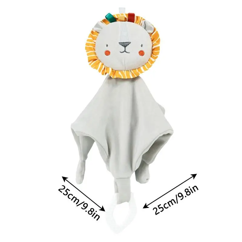 Elephant Baby Blanket Soft Baby Handkerchief Bib Unisex Lovie Baby Gifts For Newborn Boys And Girls Baby Snuggle Toy Baby images - 6