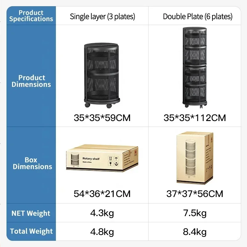 Luxury Kitchen Multifunctional Organizer Storage Vegetable Rack Cabinet Corner Rotatable Shelf With Door Wheeled Mobile Trolley