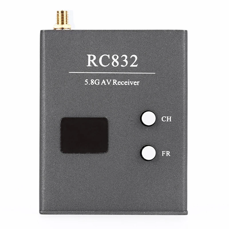 FPV 멀티콥터용 안테나 포함 무선 리시버, 쉬운 설치, RC 쿼드콥터, RC832 리시버, 5.8Ghz, 48CH