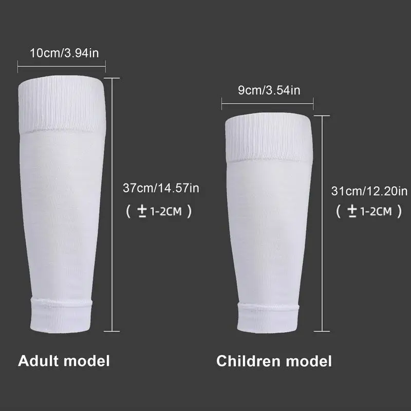 Footless Leg Compression Sock Breathable Soccer Shin Guard Pad Sleeve Sock For Soccer Shin Guards Children Football Canilleras