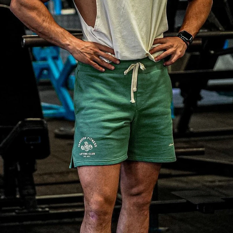 Fashion Men's Clothing Sports Fitness Cotton Loose Men's Shorts Jogger Gym Running Training Bodybuilding Five Point Pant