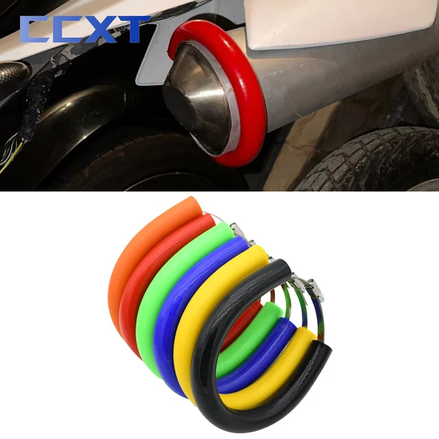 Universal Motorcycle Silicone Guard Anti-hot Exhaust Protector Can Cover For KTM Yamaha Honda Kawasaki Suzuki 250 350 450 500