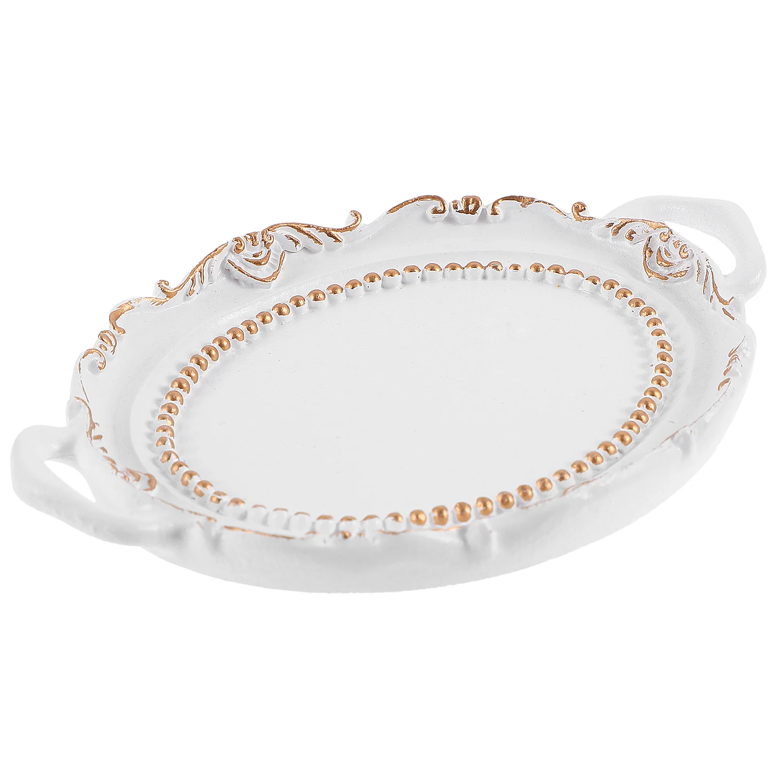 

European Style Vintage Jewelry Display Plate Household Trinket Display Tray Jewelry Dish