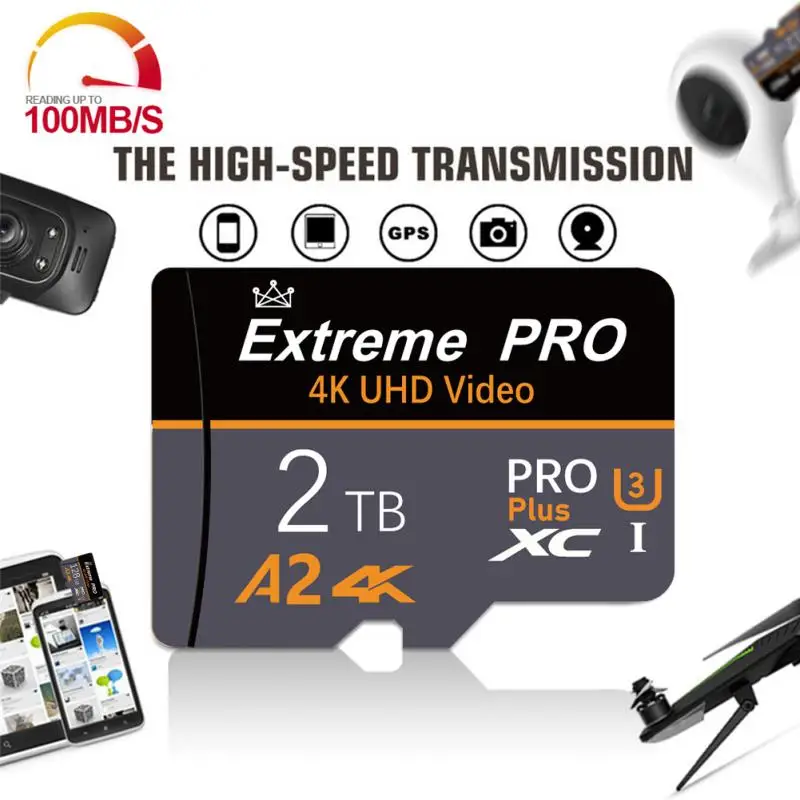 Scheda Di Memoria Mini Sd Da 1Tb 128Gb 256Gb Scheda Flash Micro Tf Ad Alta Velocità Scheda Di Memoria Da 512 Gb Per Fotocamere Telefoniche Lettore Mp3