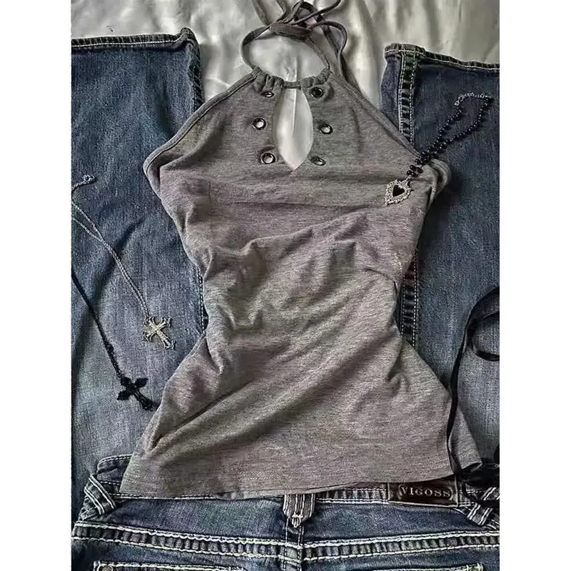 Womens Gothic Graphic Shirt S-XL Black Cotton Polyester Y2K Grunge Top