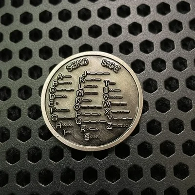 

1Pcs Key CW Training Coin Morse Code Training Coin Novice Amateur Radio Fast Shipping