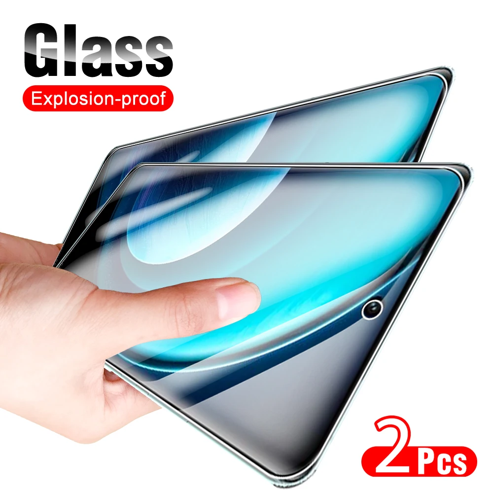 2 Pezzi Di Vetro Temperato Trasparente Per Vivo X100 X90 Pro Plus X80 Full Glue Curved Clear Screen Protector Vivox 100 90 80 100X 90X 80X