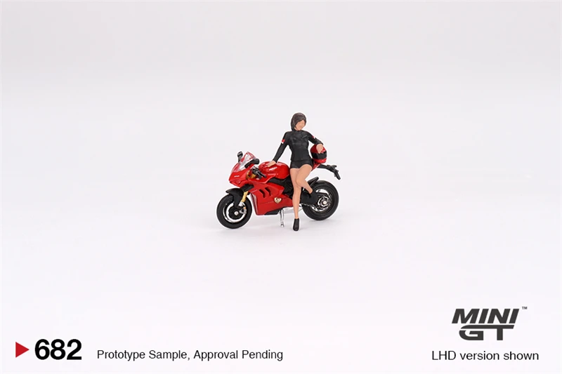

** Предзаказ ** MINI GT 1:64 Ducati Panigale V4 S w/ Ducati Girl