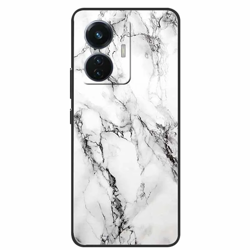 Elegant Marble Soft Silicone TPU Back Case - Shockproof Phone Cover