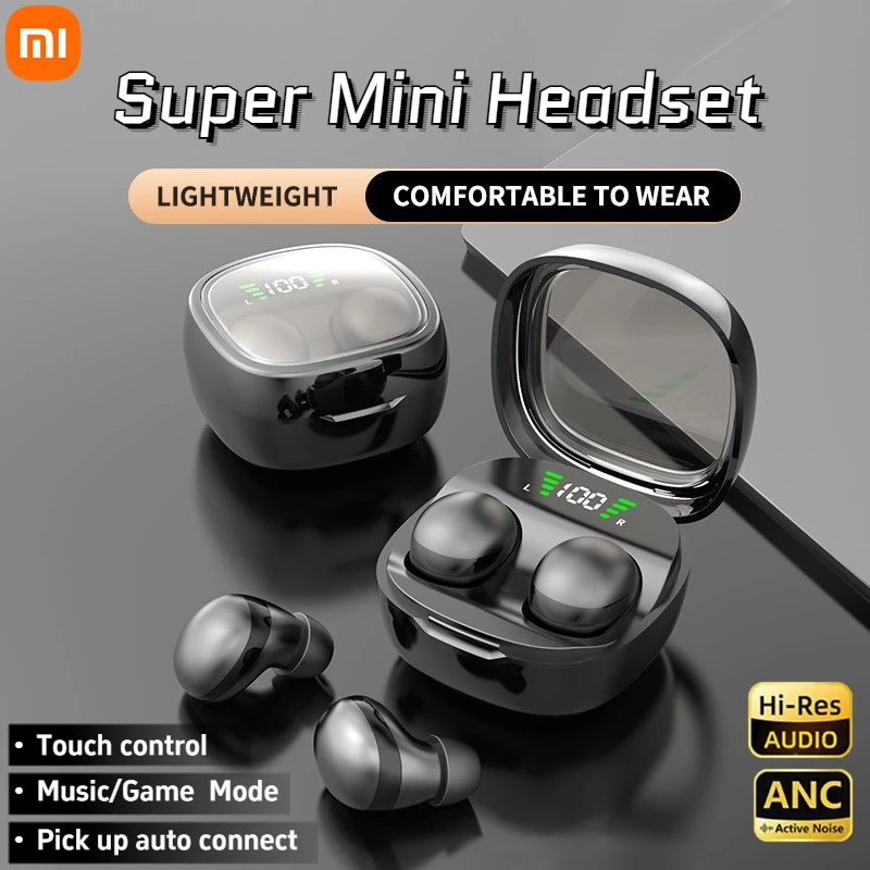 Wireless Earphones Xiaomi Mini Bluetooth 5.3 Headset HD Hifi Earbuds Invisible Sleep Game Sports Headphones Touch Control for Men Women wireless headphone bluetooth earphones wireless earphone