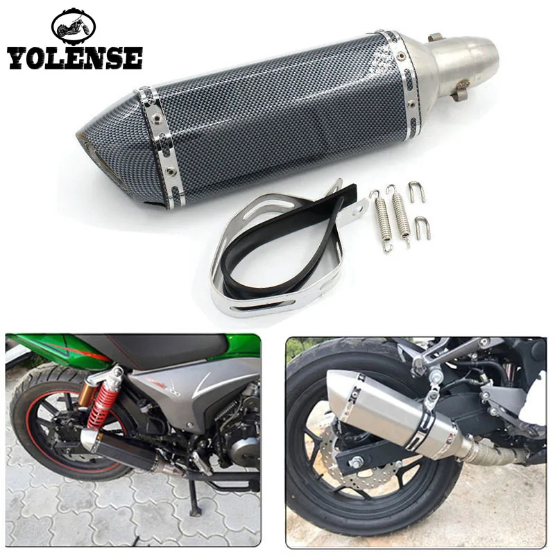

For SUZUKI S650 SV650S SV650X SV1000 SV1000S DL650 DL1000 V-strom Motorcycle dirt bike exhaust escape 51mm Exhaust Pipe Muffler