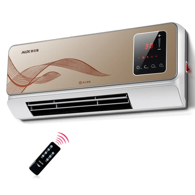 220V Household Wall-mounted Electric Heater Waterproof Energy-saving 3rd  Gear PTC Ceramic Heating Air Conditioner