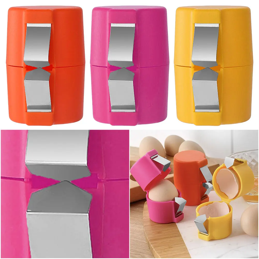 Egg Shell Opener Cube Egg Seperator Egg Cracker Shell Breaker For Cooking Camping